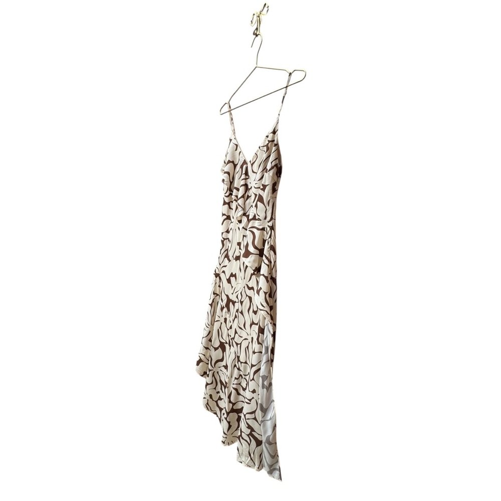 MON RENN High Tide Strappy Midi Dress Coffee 8 - Picture 7 of 11